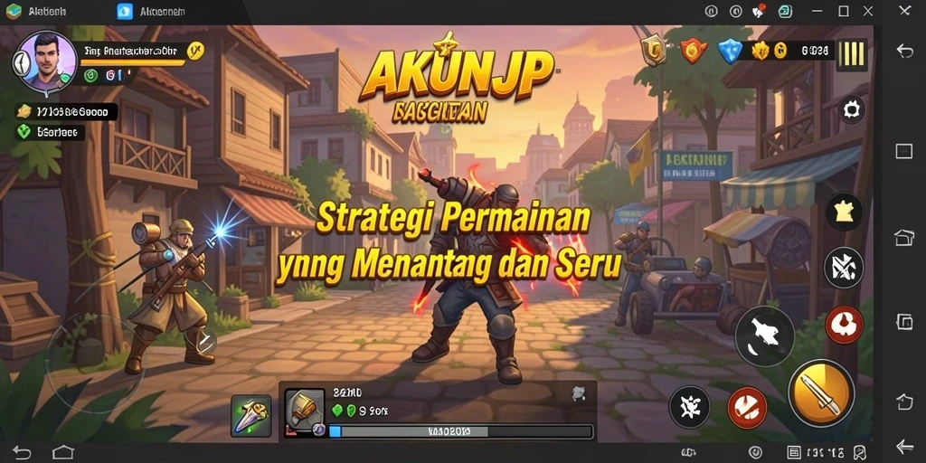 Tangkapan layar menunjukkan pertempuran strategis seru di AKUNJP.