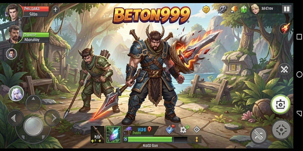 Tampilan menarik saat berinteraksi dalam petualangan RPG.