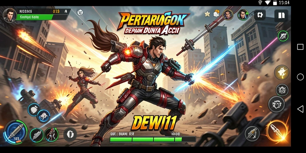 Gameplay seru DEWI11 dengan aksi mendebarkan dan karakter unik.