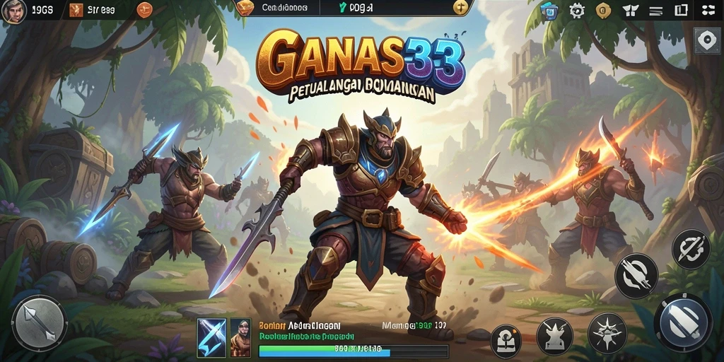 Gameplay seru dengan aksi penuh petualangan di GANAS33.