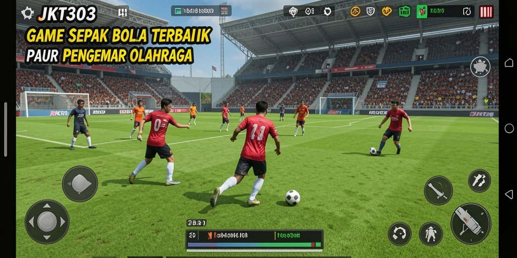 Gameplay menarik JKT303 dengan aksi sepak bola yang mendebarkan.
