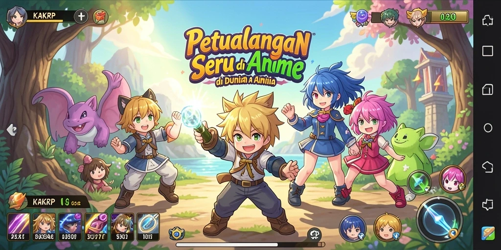 Tampilan permainan KAKRP yang memukau dan menantang.
