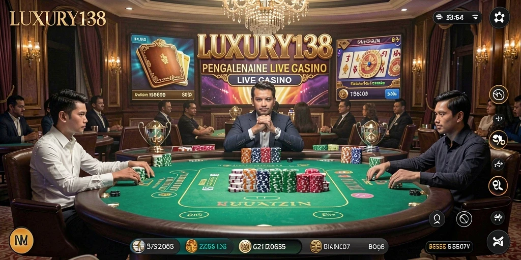 Tampilan gameplay Live Casino di LUXURY138 yang menarik dan interaktif.