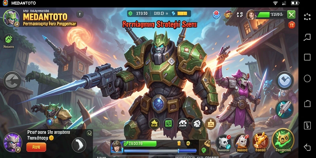 Screenshot MEDANTOTO menampilkan aksi strategi yang intens.