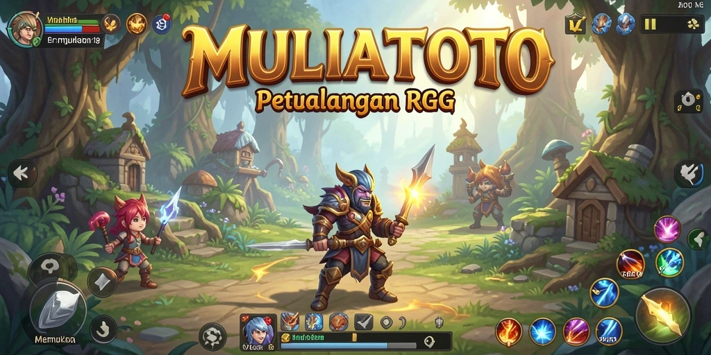 Tampilan gameplay MULIATOTO menampilkan aksi RPG yang dinamis.