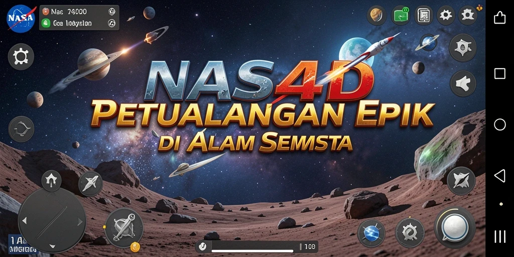 Gameplay seru dan menantang di luar angkasa.