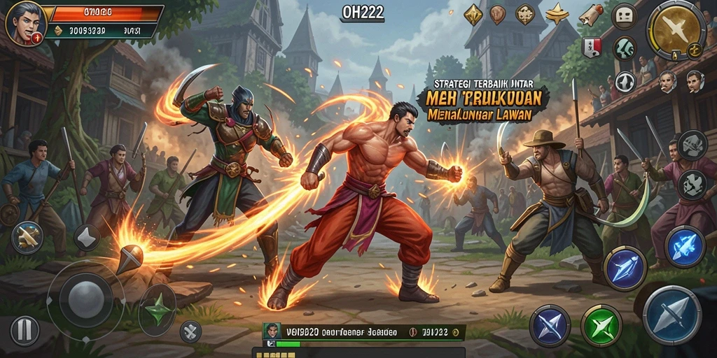 Tampilan permainan OH222 yang penuh aksi dan strategi.