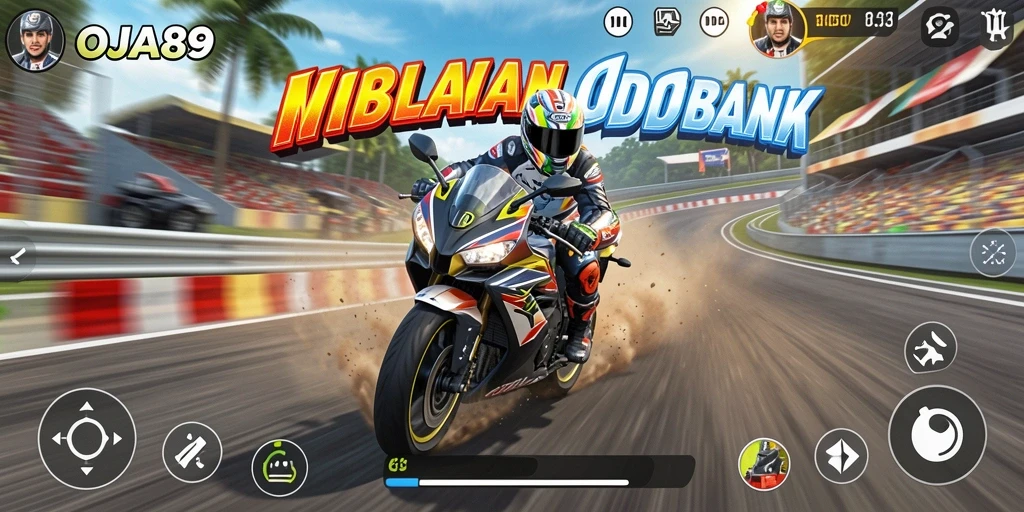 Gambaran aksi balapan motor yang mendebarkan di OJA89.