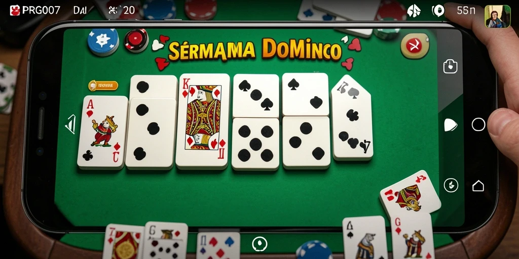 Gameplay menarik PRG007 menampilkan kartu Domino yang seru.