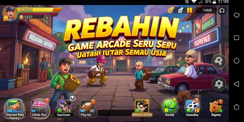 Tampilan gameplay seru dari REBAHIN yang memikat.
