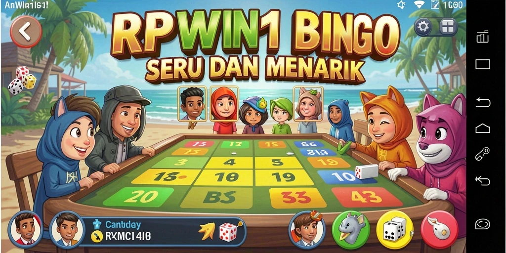 Tampilan gameplay Bingo yang seru dan menarik di RPWIN1.