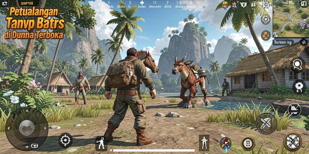 Screenshot menampilkan petualangan seru di dunia terbuka SIAP108.