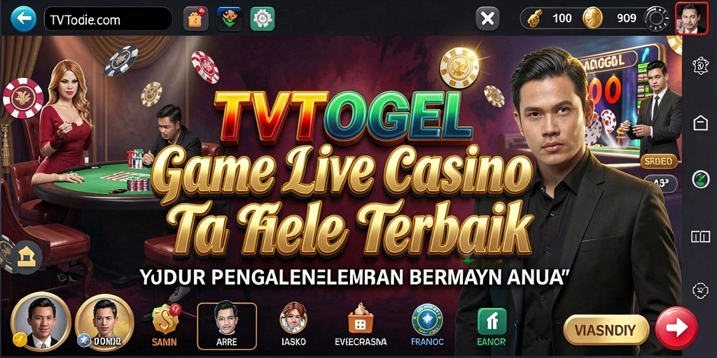 Screenshot tampilan gameplay Live Casino TVTOGEL yang interaktif dan seru.