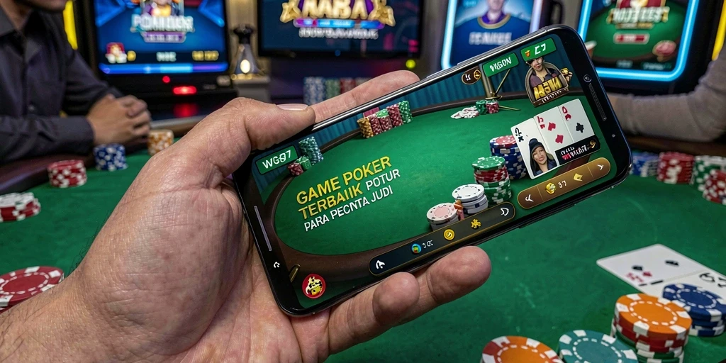 Screenshot utama WG87 menampilkan gameplay seru dalam permainan Poker.