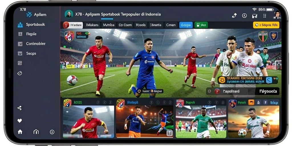Tampilan gameplay X78 dengan fitur taruhan olahraga yang menarik.